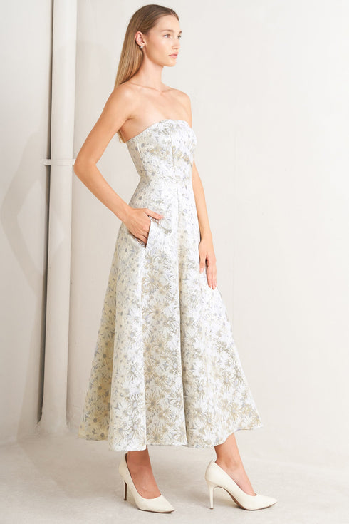 pastel-bloom-woven-jacquard-midi-dress Flying Tomato - Sophia's Style-6